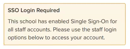 Single Sign-On (SSO) for Staff (Google & Microsoft Accounts only)