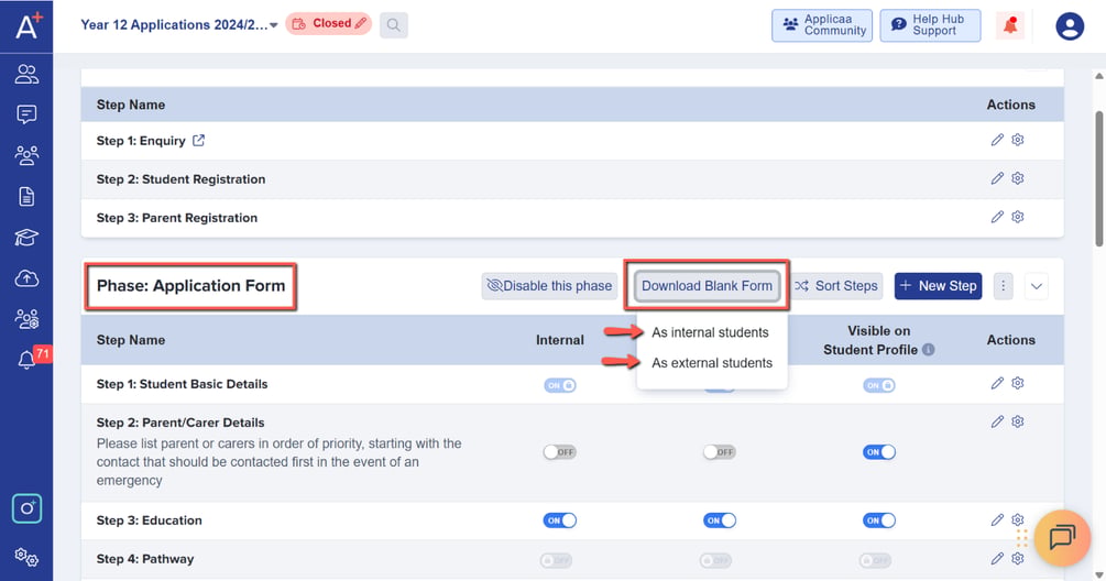 How to Download a Blank Copy of Application Form
